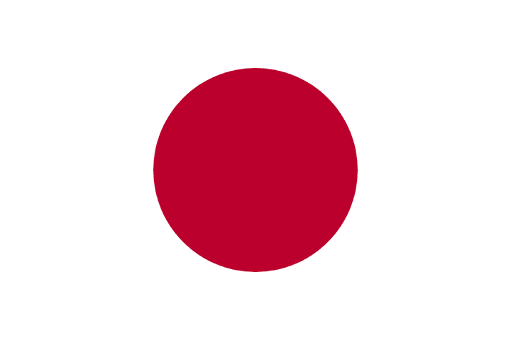 A solid red circle centered on a plain white rectangular field.